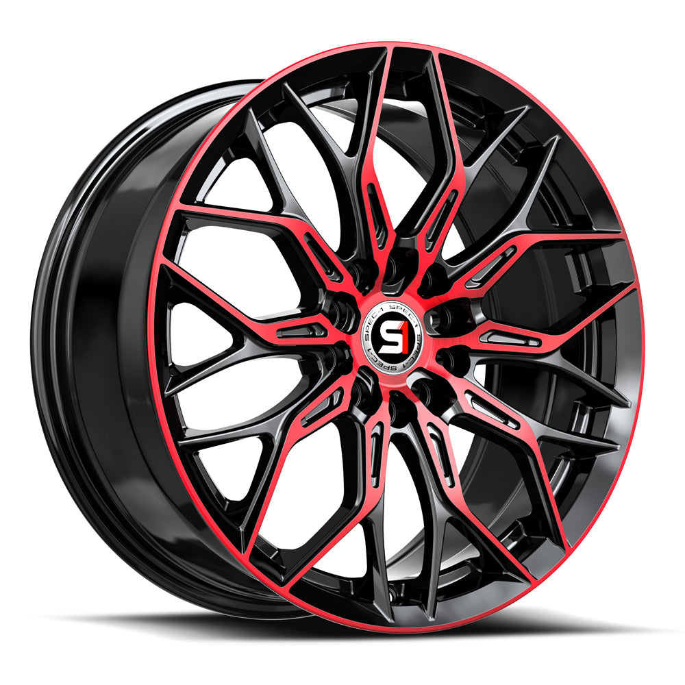 Spec-1 SP-57 Gloss Black & Red Machined