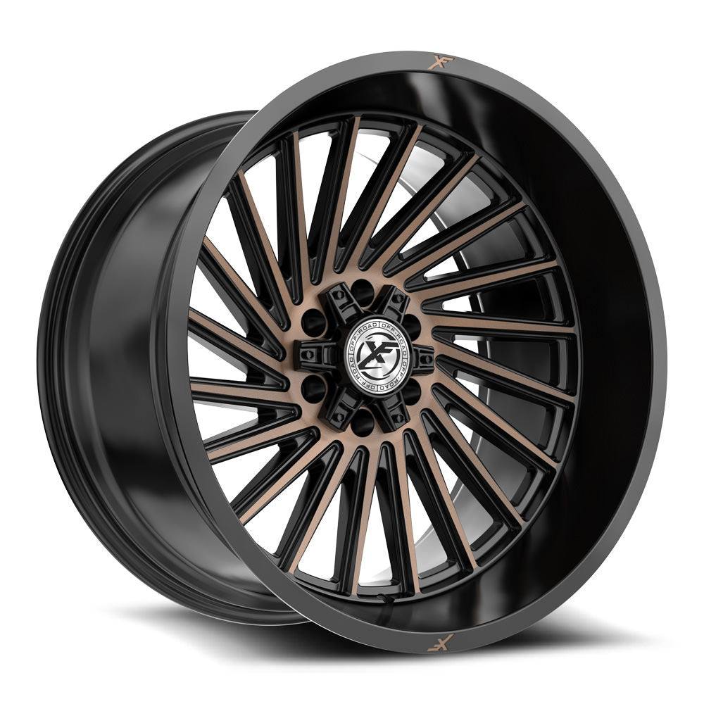XF Off-Road XF-239 Satin Black & Bronze Machined Double Dark Tint