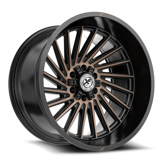 XF Off-Road XF-239 Satin Black & Bronze Machined Double Dark Tint