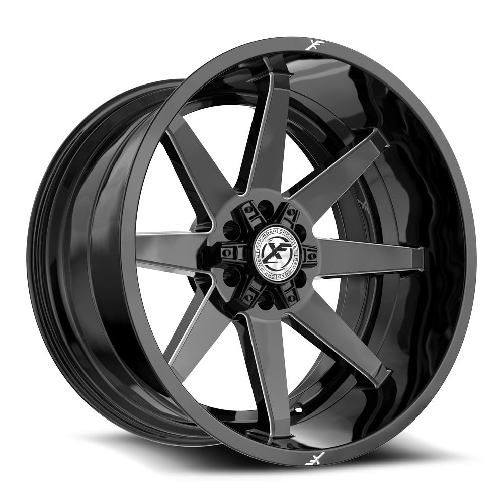 XF Off-Road XF-236 Gloss Black & Milled
