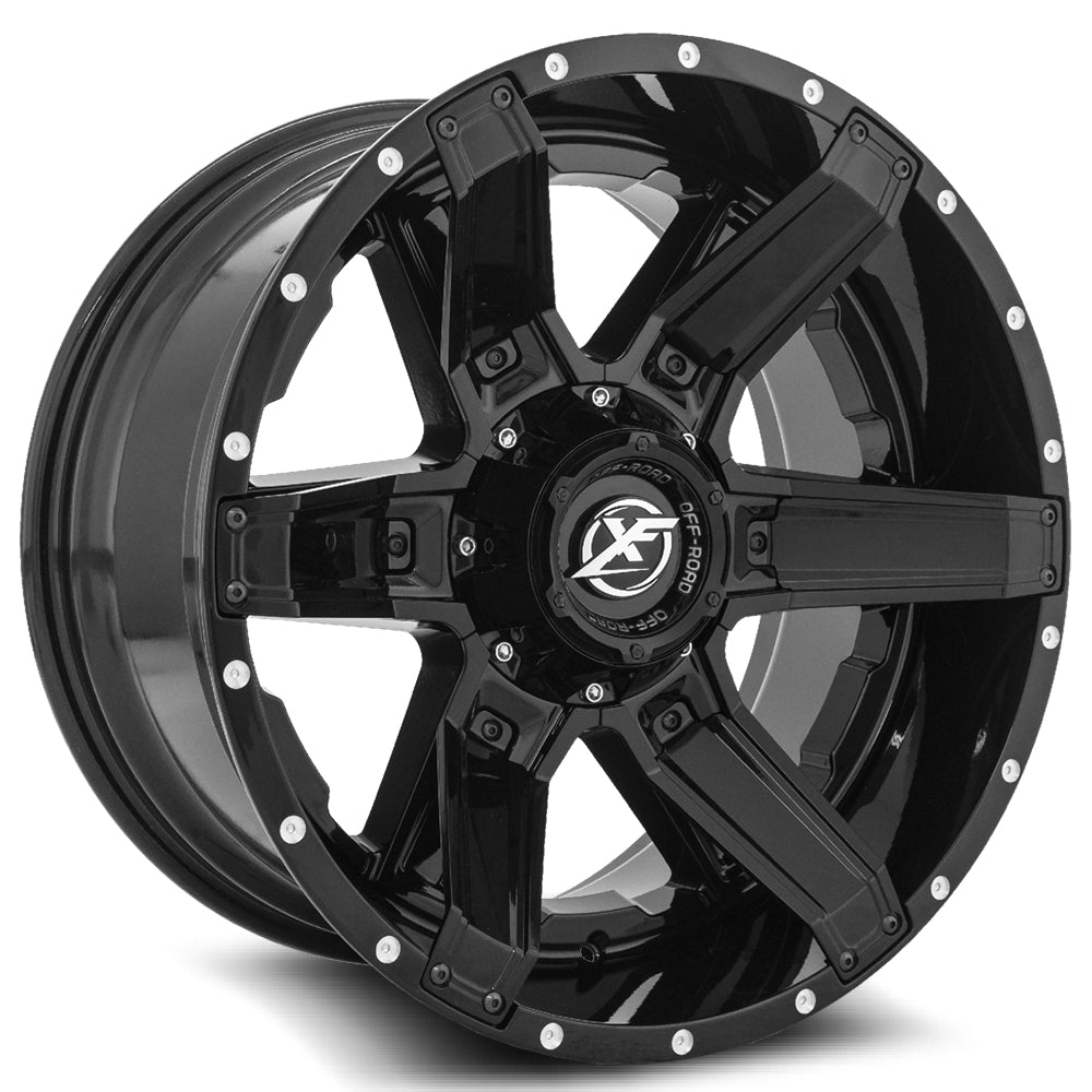 XF Off-Road XF-214 Gloss Black + Gloss Black Inserts