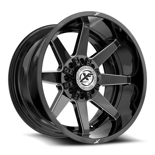 XF Off-Road XF-236 Gloss Black & Milled