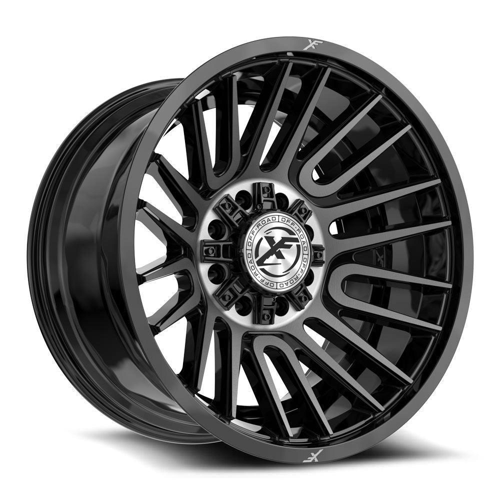 XF Off-Road XF-234 Gloss Black & Brushed Double Dark Tint
