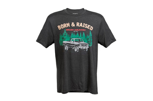 Rough Country Rough Country T-Shirt | Born & Raised | Black | 2XL