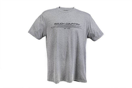Rough Country Rough Country T-Shirt | Horizontal Tread | Grey | 3XL