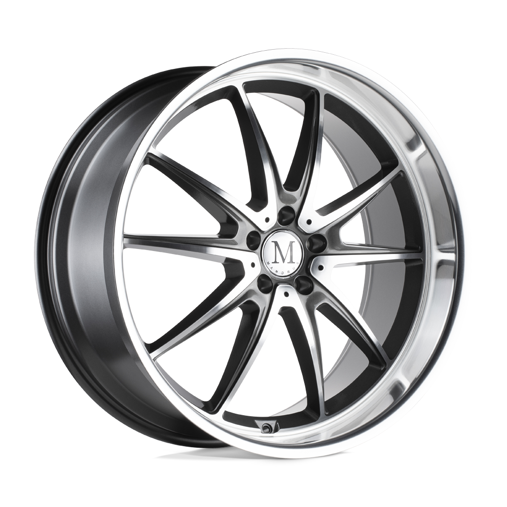 Mandrus ARGENT GLOSS GUNMETAL W/ MIRROR CUT FACE