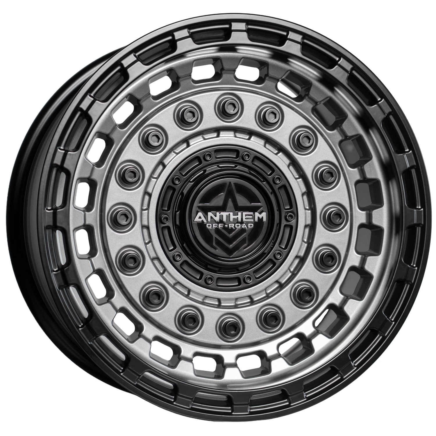 Anthem Offroad Mercenary Custom Wheel Gunmetal w/ Matte Black Accents