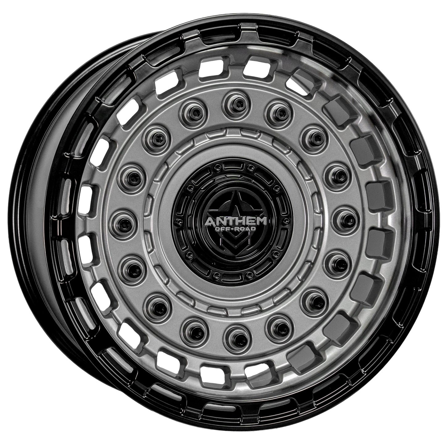 Anthem Offroad Mercenary Custom Wheel Gunmetal w/ Matte Black Accents