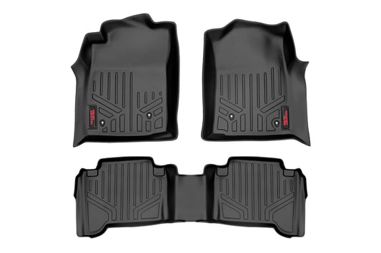 Rough Country Floor Mats | Front and Rear | Double Cab | Toyota Tacoma 2WD/4WD (2005-2011)