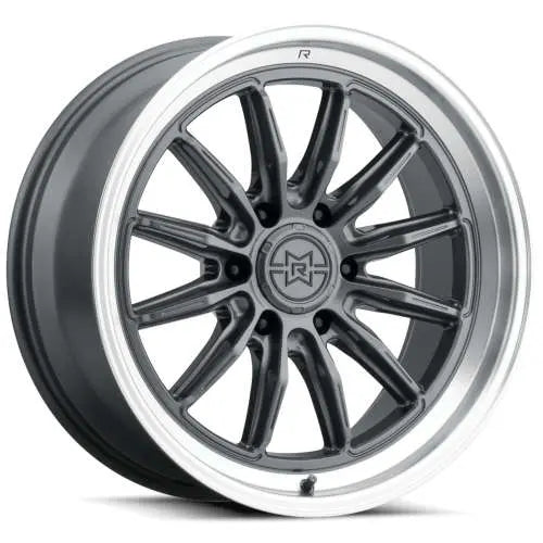RAISED by Method MR803 20x9 6x5.5 -12mm Gloss Titanium with a Machined Lip