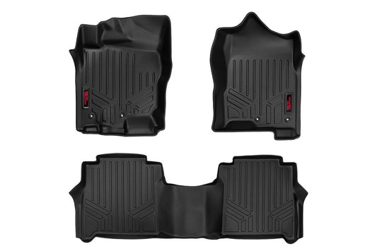 Rough Country Floor Mats | FR & RR | Crew Cab | Nissan Titan (17-24)/Titan XD (16-24)