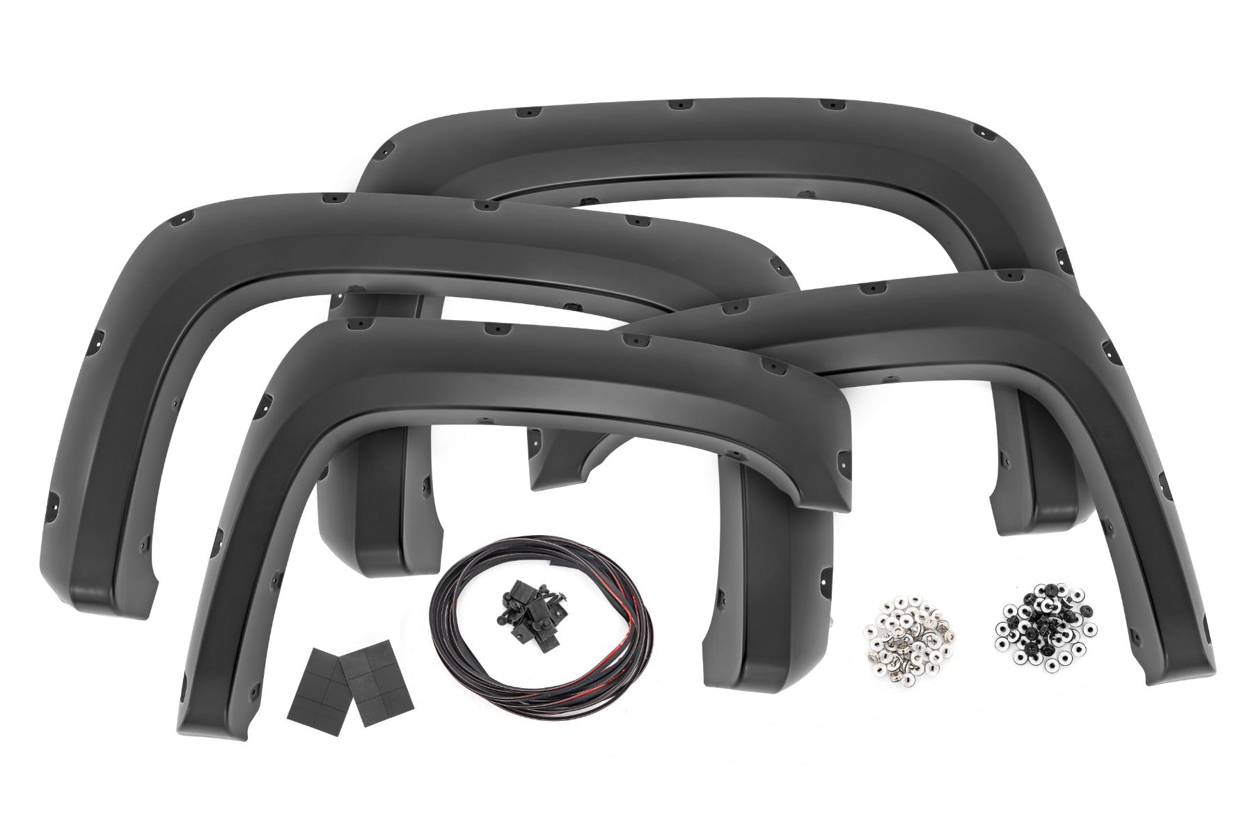 Rough Country Pocket Fender Flares | 6'7" & 8' Bed | Chevy Silverado 1500/2500HD/3500HD (07-14)