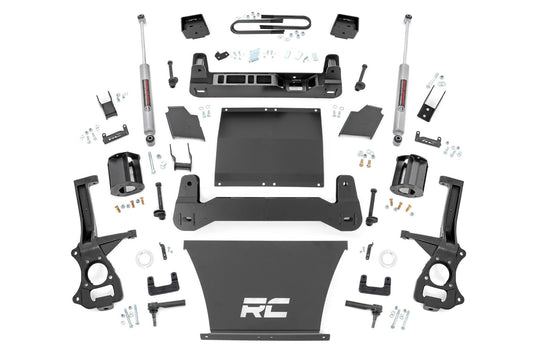Rough Country 6 Inch Lift Kit | Mono Leaf Rear | Chevy Silverado 1500 4WD (2022-2024)