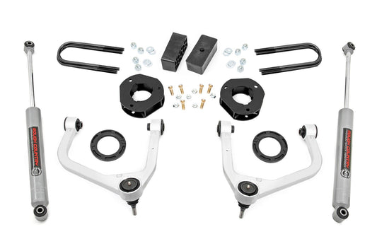 Rough Country 3.5 Inch Lift Kit | Mono Leaf Rear | GMC Sierra 1500 2WD/4WD (2019-2024)