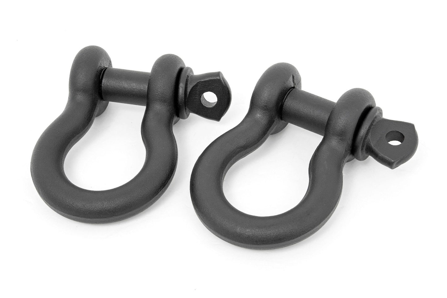 Rough Country 5/8 D Ring Shackles | Cast | 3/4" Pin | Pair | Black