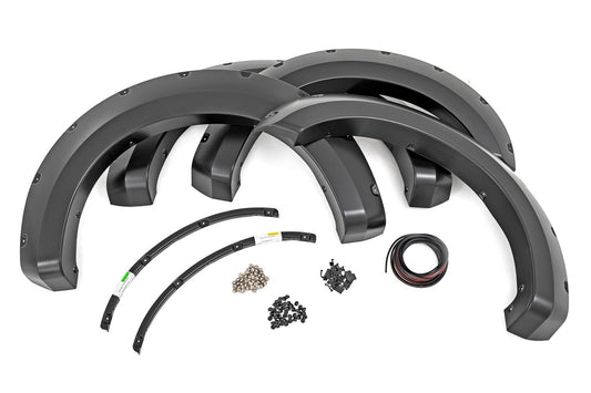 Rough Country Pocket Fender Flares | D1 Stone Gray | Ford F-250/F-350 Super Duty (17-22)