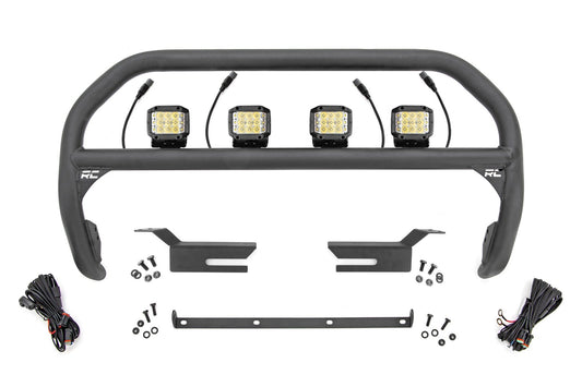 Rough Country Nudge Bar | 3 Inch Wide Angle Led (x4) | Ford Bronco 4WD (2021-2025)