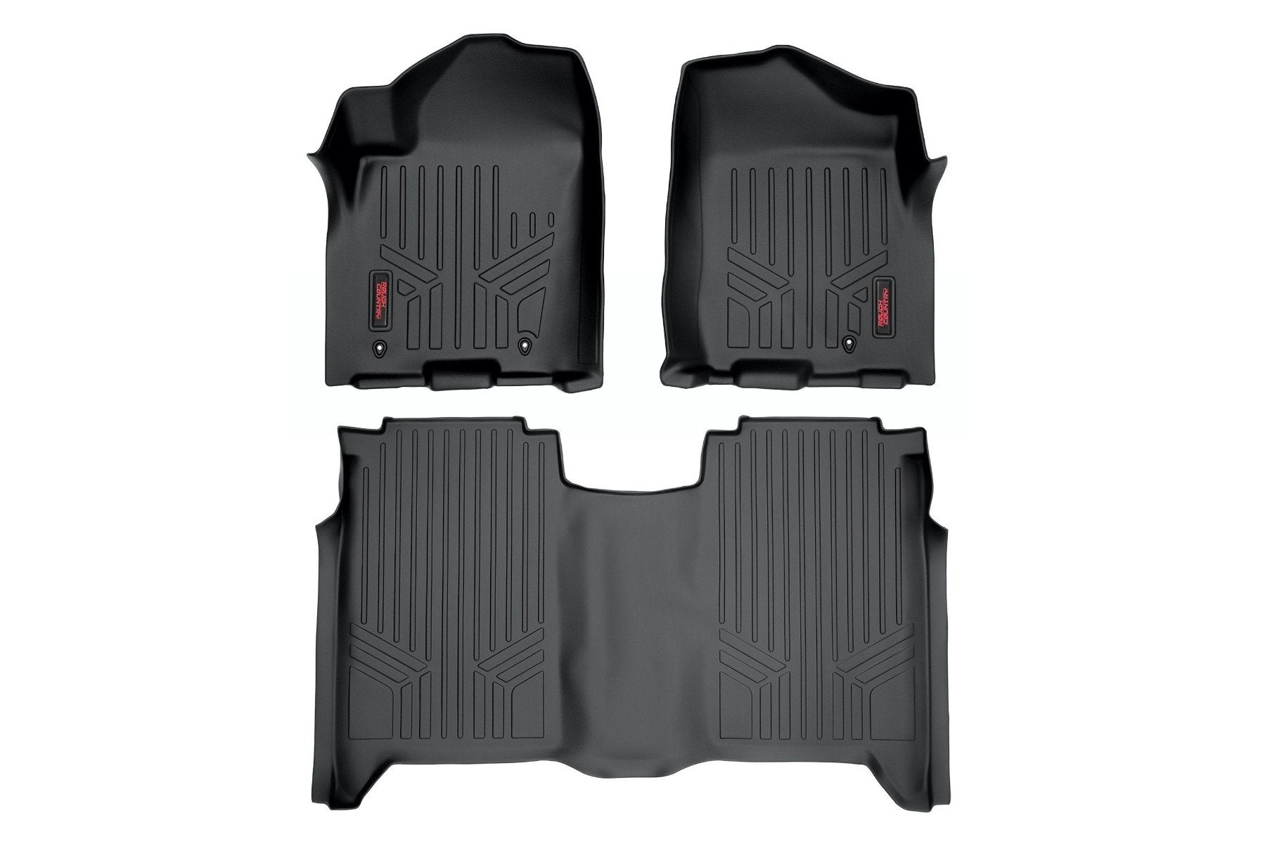 Rough Country Floor Mats | FR & RR | Crew Cab | Nissan Titan 2WD/4WD (2004-2015)