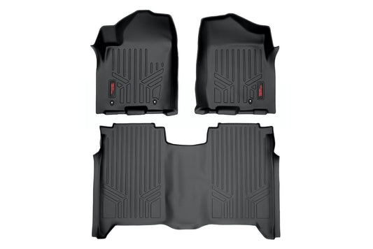 Rough Country Floor Mats | FR & RR | Crew Cab | Nissan Titan 2WD/4WD (2004-2015)
