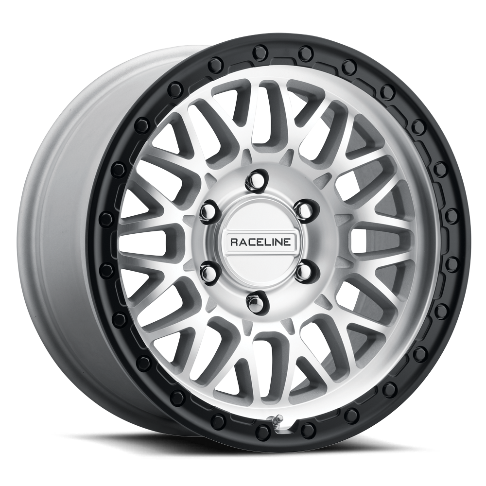 Raceline 963 Omega wheel Machined CC w/ Black Lip