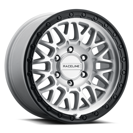 Raceline 963 Omega wheel Machined CC w/ Black Lip
