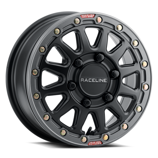 Raceline A14 Alpha wheel Black w/ Gunmetal Ring