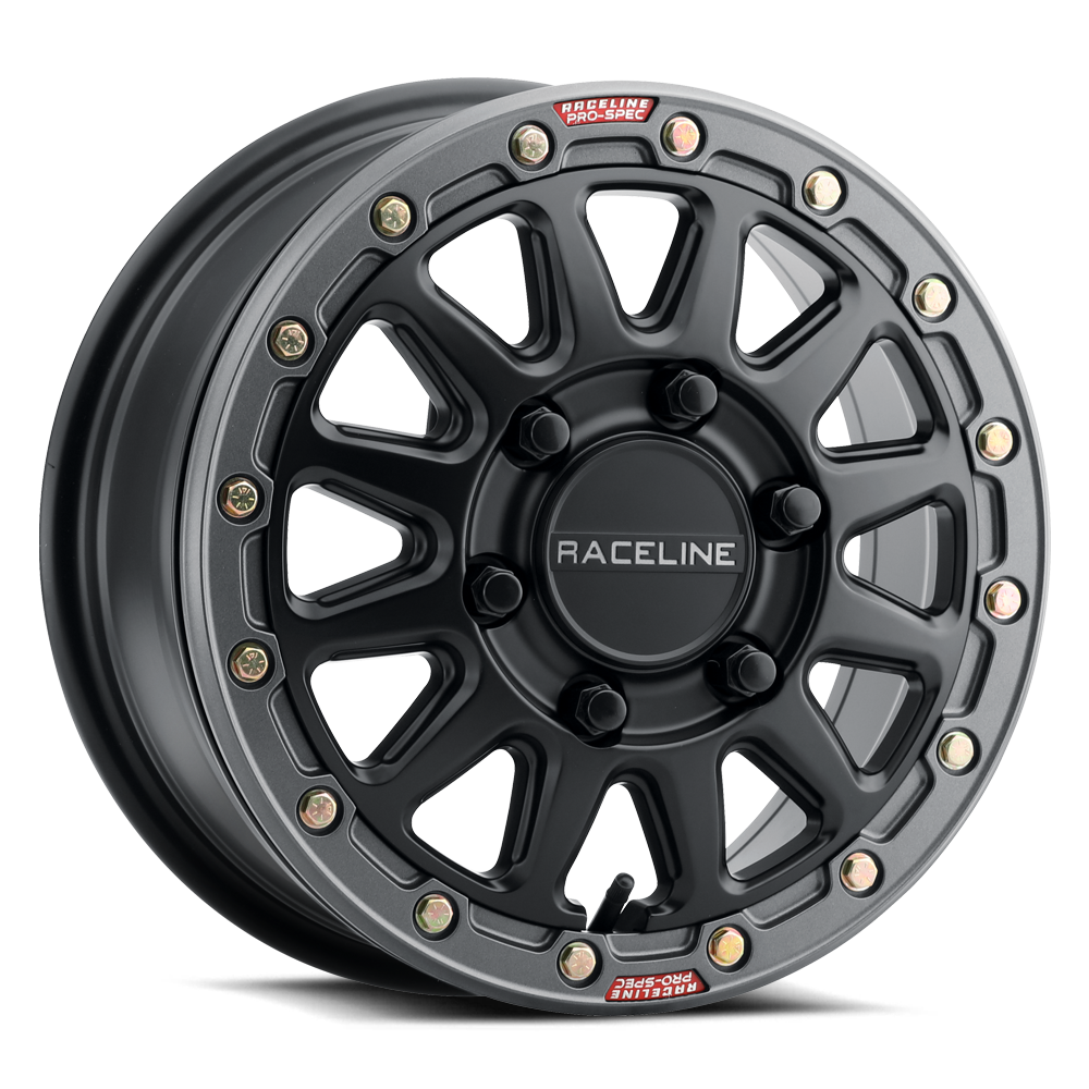 Raceline A14 Alpha wheel Black w/ Gunmetal Ring