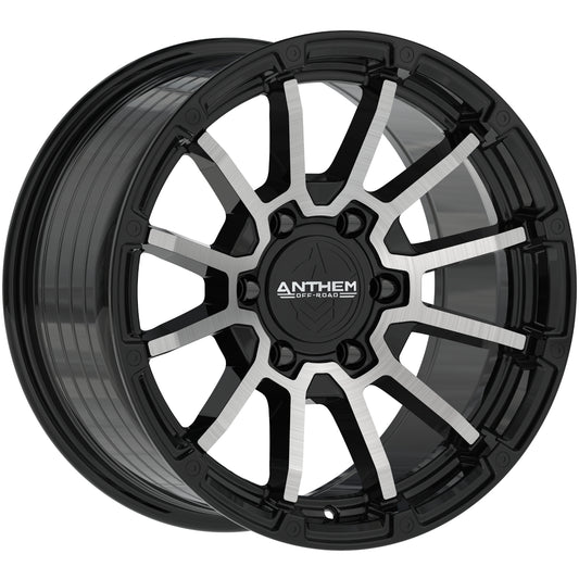 Anthem Offroad Raider Custom Wheel Satin Black w/ Machined Face