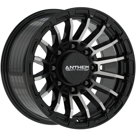 Anthem Offroad Raider Custom Wheel Satin Black w/ Machined Face