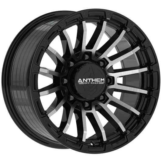Anthem Offroad Raider Custom Wheel Satin Black w/ Machined Face