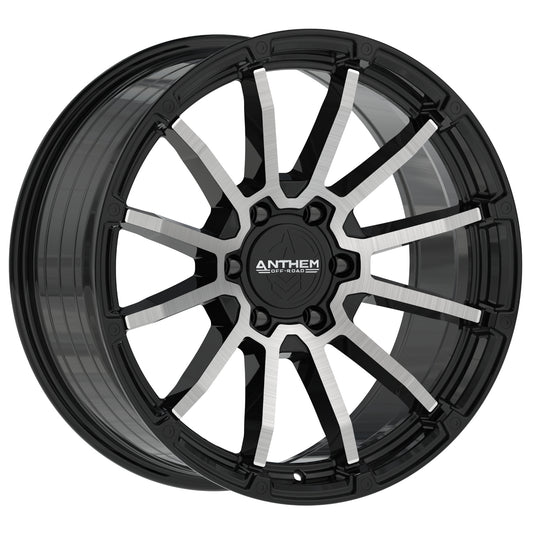 Anthem Offroad Raider Custom Wheel Satin Black w/ Machined Face