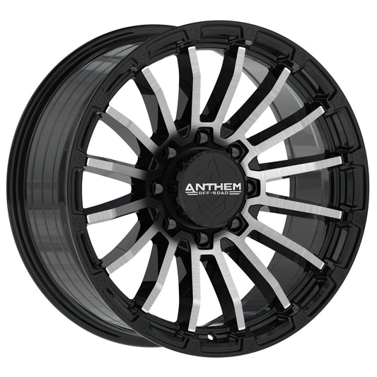 Anthem Offroad Raider Custom Wheel Satin Black w/ Machined Face