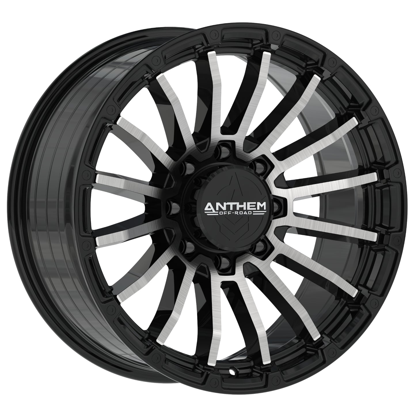 Anthem Offroad Raider Custom Wheel Satin Black w/ Machined Face