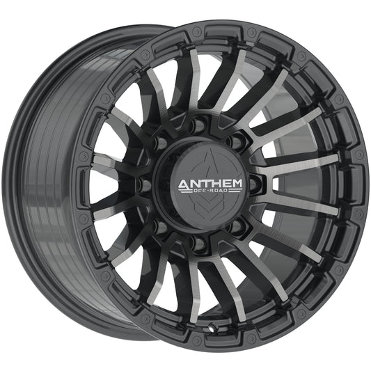 Anthem Offroad Raider Custom Wheel Satin Gunmetal w/ Machined Face