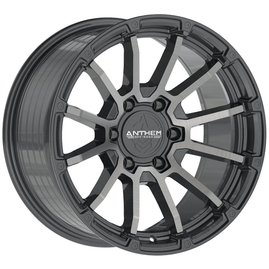 Anthem Offroad Raider Custom Wheel Satin Gunmetal w/ Machined Face