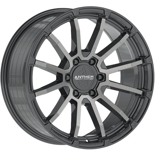 Anthem Offroad Raider Custom Wheel Satin Gunmetal w/ Machined Face