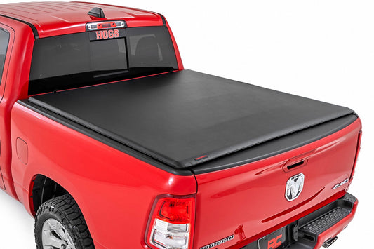Rough Country Soft Roll Up Bed Cover | 5'7" Bed | No Rambox | Ram 1500 (19-26)/1500 TRX (21-24)