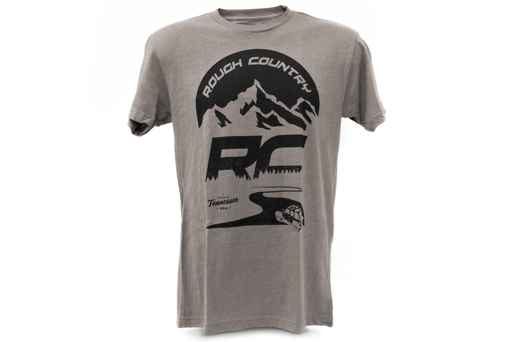 Rough Country Rough Country T-Shirt | RC Mountains | Warm Gray | XL