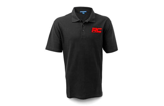 Rough Country Rough Country Polo | Rough Country Logo | Black | Cotton | Size Large