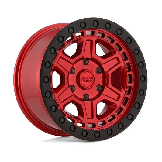 Black Rhino Hard Alloys RENO CANDY RED W/ BLACK RING & BOLTS
