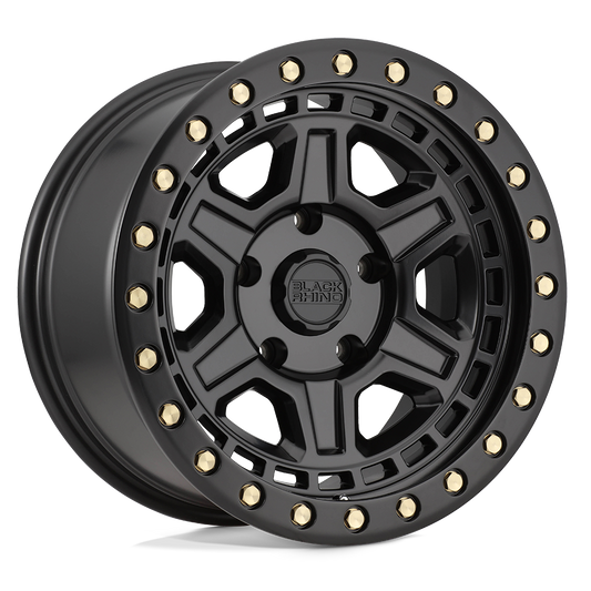Black Rhino Hard Alloys RENO MATTE BLACK W/ BRASS BOLTS