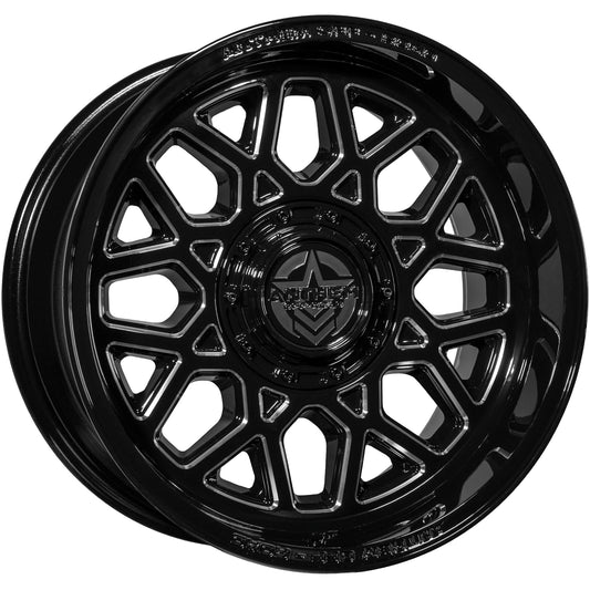 Anthem Offroad Revenger Custom Wheel Gloss Black w/ Milled Edges