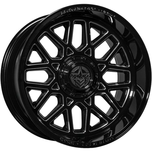 Anthem Offroad Revenger Custom Wheel Gloss Black w/ Milled Edges