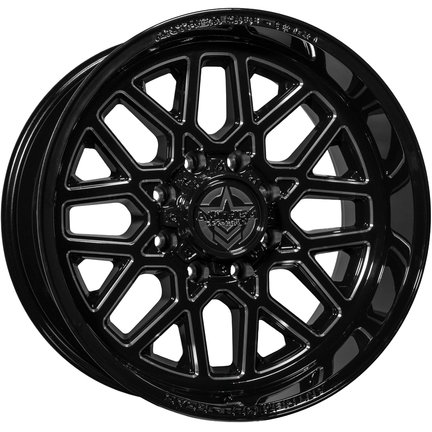 Anthem Offroad Revenger Custom Wheel Gloss Black w/ Milled Edges