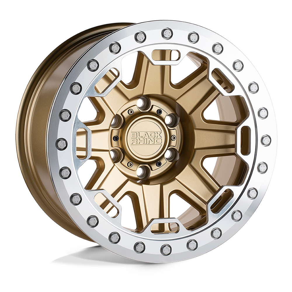 Black Rhino Hard Alloys RIFT BEADLOCK MATTE GOLD W/ MACHINED RING