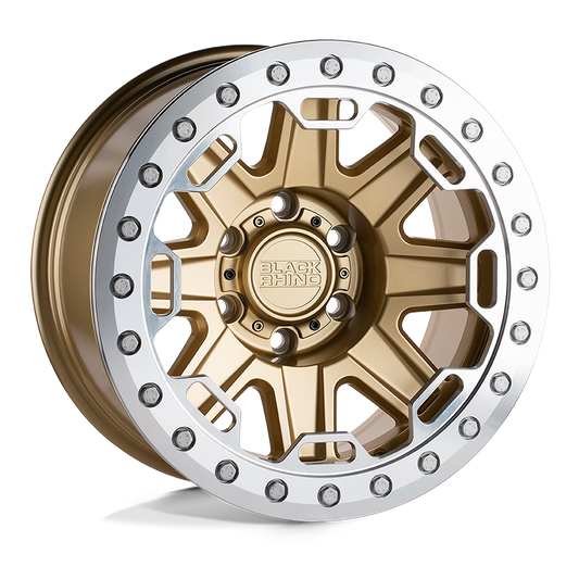 Black Rhino Hard Alloys RIFT BEADLOCK MATTE GOLD W/ MACHINED RING