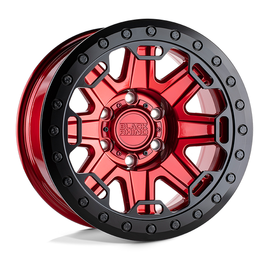 Black Rhino Hard Alloys RIFT BEADLOCK CANDY RED W/ BLACK RING