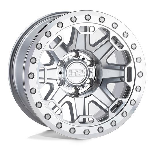 Black Rhino Hard Alloys RIFT BEADLOCK SILVER W/ MIRROR FACE & MACHINED RING