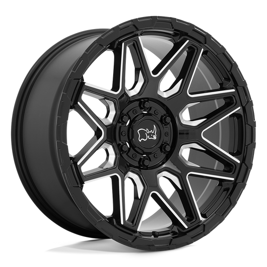 Black Rhino Hard Alloys SHOCKWAVE GLOSS BLACK WITH MILLED SPOKES