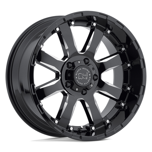 Black Rhino Hard Alloys SIERRA GLOSS BLACK W/ MILLED SPOKES